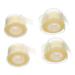 Healeved 4 Rolls Double Eyelid Stickers Makeup Stickers Mesh Eyelid Tape Eyelid Tape Lift Eyelid Tape for Hooded Eyes Invisible Creative Invisible Eyelid Tape Woman Decorate Shaping PVC Light Yellow