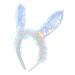 PLAFOPE Rabbit Ear Headband Bunny Ears Hair Clip Party Headband for Women Cartoon Rabbit Headband Party Headband for Adults Rabbit Ear Hairband Pvc Rain Wire. Plastic Floor. Satin Cloth