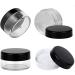 10 PCS Sample Pots for Cosmetics 10Gram/10ml Jars Cosmetic Containers Mini Jars With Lids Empty Small Makeup Jars Plastic BPA Free for Various Cosmetic Products Samples and Nail Powder(Black) - Buy Online on SooperMarket.com