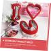 Zerodeko 9 Pcs Valentine's Day Stencils Reusable Cake Mold Kitchen Chocolate Molds Valentines Day Cookie Cutters Letter Stamps for Clay Cookie Mold Sandwich Die Cutting Stainless Steel Red - Buy Online on SooperMarket.com
