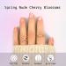 Cherry Blossom Flower Press on Nails - Short Pink Square Fake Nails with Nail Glue | French Acrylic Full Cover False Nails for Women & Girls - 24PCS - Buy Online on SooperMarket.com