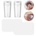 Allazone Clear Nail Stamper Double Sided Nail Art Stamper Clear Silicone Nails Stamping Jelly Nail Art Stamping Stamper for Manicure Tools (2 PCS)