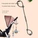 Veeteah Dark Gray Multifunctional Stroller Toy Holder & Pacifier Band | Adjustable Food Catcher Clip for High Chairs - Buy Online on SooperMarket.com