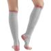 3 Pairs Zipper Compression Socks for Women - Open Toe Toeless Knee High Support Stockings (Black Brown Gray) - L/XL - Easy On & International Shipping - Buy Online on SooperMarket.com