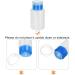 sourcing map Solvent Alcohol Dispensers 180ml(6.1oz) Straight Push Down Liquid Dispenser Pump with Sealing Stainless Steel Lid for Acetone Cleanser Polish Remover Blue Straight Blue - Buy Online on SooperMarket.com