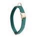 YUDOTE Ultra-soft dog collar natural cotton cord for large dogs with sensitive skin green L (1 pack) green