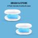 Jasper 360 Finger Toothbrush Kit for Pets - Full Surround Bristles, Dental Care for Puppies, Cats - Blue 2-Pack - Buy Online on SooperMarket.com