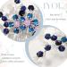IYOU Flower Wedding Hair Combs Blue Pearl Bridal Headpiece Floral Leaf Hair Piece Bride Bridesmaid Hair Accessories for Women - Buy Online on SooperMarket.com