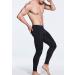 Shop TSLA Men's Thermal Compression Underwear | Winter Sports Leggings with Fleece Lining - Heatlock Technology | Black & Charcoal - Buy Online on SooperMarket.com
