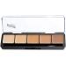 Graftobian HD Glamour Cr me Foundation Palette (Warm #3) - High Definition 5 Color Makeup Palette Cream Based Foundation Concealer and Contour Palette Full Coverage - Medium/Dark Warm Skin Shades