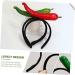 SKISUNO Chili Hair Hoop Headband Hair Accessories for Kids Chili Pepper Hat Chili Design Hair Hoop Fruit Man Elastic 1 count (Pack of 1) Green - Buy Online on SooperMarket.com