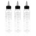 YSFVNP 3 PCS Hair Oil Applicator Bottle Squeeze Oil Applicator Bottle 110ml Hair Dye Nozzle Bottle with Scale Ratio Measurement Profssional Applicator Hairdressing Coloring Styling Tool