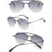 Koosufa Frameless Bifocal Reading Sunglasses for Men & Women - Anti-Blue Light UV Protection Outdoor Reading Aid (1.0 - 4.0 2 Colors) - Buy Online on SooperMarket.com