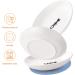 Ceramic Cat Food Plates and Wide Bowls for Stress-Relief Whisker Fatigue | Cat Feeding Dishes in White & Black - Buy Online on SooperMarket.com