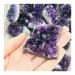 Stone Crafts Purple Feng Shui Natural Amethyst Crystal Quartz Drusy Geode Cluster Stone Decoration Ornament kaixun 1PC 40g-55g
