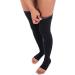 JOMI Compression Unisex Thigh High Stockings 30-40mmHg Premiere Open Toe - X-Large Black - Buy Online on SooperMarket.com