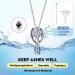 Personalized Prosteel Urn Chain Necklace - Memorial Ash Pendant with 55cm/50cm Stainless Steel & 18K Gilded Design - Cross Maria Life Tree Options - Buy Online on SooperMarket.com