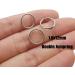 250pcs Stainless Steel Split Rings Double Loop Jump Rings for Jewelry Making - 1.0x12mm-12653 - Buy Online on SooperMarket.com