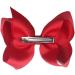 2 Pcs Red Ribbon Hair Bow Clips Barrettes - Hair Styling Accessories for Girls & Women - Perfect for Christmas, Wedding, Birthday, Valentine's Day - 6 Inch - Buy Online on SooperMarket.com