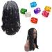 350 Pcs Dreadlocks Metal Hair Cuffs - 7 Colors Adjustable Braid Accessories for Stunning Hairstyles - Buy Online on SooperMarket.com