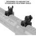 Feyachi S27 Fiber Optic Iron Sights Set with Red/Green Dot Picatinny Backup - Front & Rear Flip Up - Buy Online on SooperMarket.com