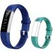 BIGGERFIVE Kids Fitness Tracker Watch for Girls Boys, Waterproof Slim Activity Tracker with Pedometer, Calorie Counter, Sleep Monitor, Silent Alarm Clock Blue/Green