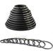 K&F Concept 11pc Metal Step Down Filter Adapter Rings Kit for Camera Lens - 43mm to 77mm Sizes Included - Buy Online on SooperMarket.com