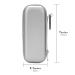 Linkidea EVA Hard Shell Travel Case for Safety Razor | Portable Shaving Accessories for Men - Silver - Buy Online on SooperMarket.com