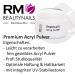 RM Beautynails 35g Acrylic Powder - Studio Quality French White for Nail Design | 1 Pack - Perfect for Professional Nail Art - Buy Online on SooperMarket.com