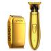 Supreme Trimmer 2-in-1 T-Shaper Trimmer & Crunch Foil Shaver | STF602 Electric Razor & ST5200 Beard Trimmer Barber Haircut Kit | Gold Shaver Combo