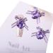 3pcs Nail Art With Rhinestones Organza Bowknot Fingernail Decoration For Salon Home Use Nail Accessories Kit - Buy Online on SooperMarket.com