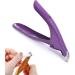 Purple Nail Clippers Tip Cutters for Acrylic False Fake Gel Nails - Rustproof Professional Manicure Pedicure Trimmer - Buy Online on SooperMarket.com
