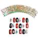 Christmas Nail Stickers Decals 3D Nail Art Stencils Designs Self Adhes TIP Nail Art Stickers Creat Design New Year Stickers Christmas Decor Practical - Buy Online on SooperMarket.com