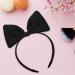 WLLHYF Bow Headbands Red Bowknot Hair Band Fashion Cute Hair Hoop Big Bowknot Headdress Perfect Hair Accessories for Women Girls Party Cosplay Christmas Valentine's Day Black - Buy Online on SooperMarket.com
