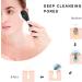 4 Pack Soft Bristle Facial Cleansing Brush with Lid - Gentle Exfoliating and Massage - Black - Buy Online on SooperMarket.com