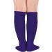 Komorebi Kids Toddler Soccer Knee High Tube Socks - Three Stripes Cotton Uniform Sports Stocking - Pure Purple - Buy Online on SooperMarket.com