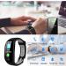 Fitness Tracker Smart Watch Bracelet | 1.14 Color Screen, IP68 Waterproof, Step Calorie Counter, Sleep Monitoring | Activity Tracker for Women Men Kids - Red - Buy Online on SooperMarket.com
