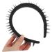 Gogogmee Studded Black Headband Headbands for Teen Embellished Headbands for Women Thin Headband No Slip Headband for Women Punk Rock Accessories Statement Headbands for Women - Buy Online on SooperMarket.com