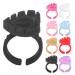 100PCS Flower Shaped Cups Practical Rings Cup For Makeup Artists And Beauty Enthusiasts Mixed Colors