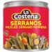 La Costena Serrano Whole Chillies 199g (Pack 10) / Mexican Serrano Hot Spicy Chilli Peppers Canned Chillies Bulk - Buy Online on SooperMarket.com