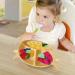 Non-Slip Silicone Baby Suction Plate Set with Divided Placemat - Green | Includes Bendable Fork & Spoon | Toddler Feeding Plate for Self Feeding Training - Buy Online on SooperMarket.com