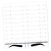Housoutil 50pcs Eyebrow Positioning Ruler Stickers Eyebrow Template Eyebrow Positioning Tool Disposable Suite
