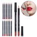 Buy Long Lasting Lipstick Pen Set - 12 Colors Eyeliner & Lip Liner Pencil for Women & Girls - No Irritation | International Shipping - Buy Online on SooperMarket.com