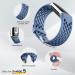 Epova 3-Piece Adjustable Waterproof Bracelet for Fitbit Charge 5 & 6 - Soft Breathable Bands for Men & Women in Black Dark Blue Blue Gray - Buy Online on SooperMarket.com
