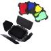 Godox BD-07 Barn Door Compatible for Godox AD200 AD200Pro Pocket Speedlite Flash Head, with Detachable Honeycomb Grid and 4 Color Filters