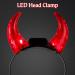 minkissy LED Devil Horns Headband Red Light up Hairband Luminous Demon Horns Head Boppers Carnival Costume Headwear for Kids Adults Cosplay Dress up Party Favors Supplies - Buy Online on SooperMarket.com