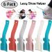 Nonstop 6 Pcs Lazy Shoe Helper Portable Sock Slider - Short Handled Shoe Horn for Easy Shoe Lifting - Plastic Shoehorn for Men and Women - Buy Online on SooperMarket.com