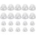 20 Pack 10 Mm/ 8.5 mm Clear Hearing Aid Ear Piece Open Domes Hearing Aid Parts Invisible Silicone Hearing Aid Ear Tips Hearing Direct Domes