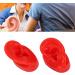 Pair of Red Silicone Human Ear Models for Acupuncture Display - Buy Online on SooperMarket.com
