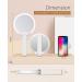 FASCINATE Handheld Mirror 10x Magnifying Makeup Mirror with Handle | Two Sided, Portable & Rechargeable | 10X/1X Magnification | Swivel Handle - Ideal for Women - Buy Online on SooperMarket.com
